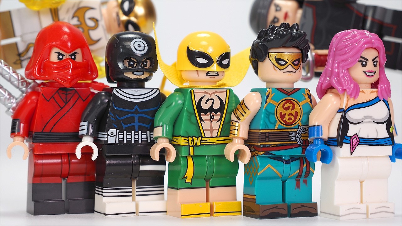 LEGO Marvel Rivals Iron Fist | Elektra | The Hand Ninja | Bullseye | The Defenders Minifigures G0197