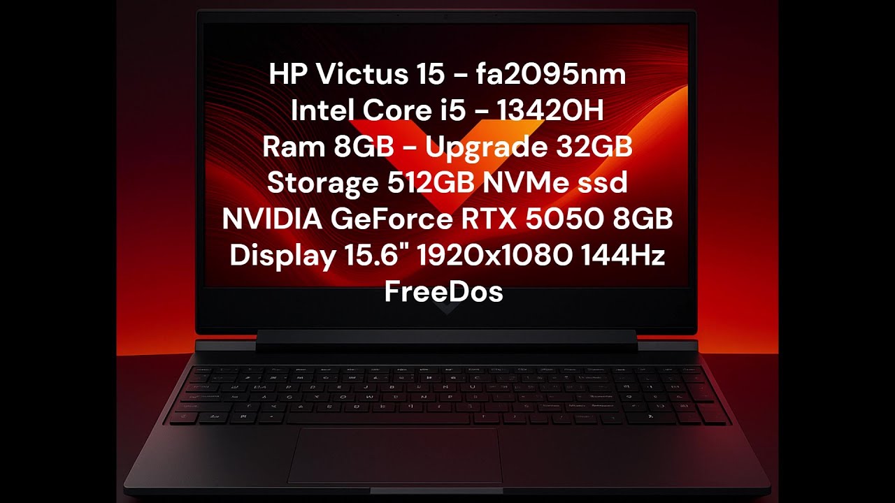 HP Victus 15 - fa2095nm - Unboxing - Disassembly - Ram Upgrade