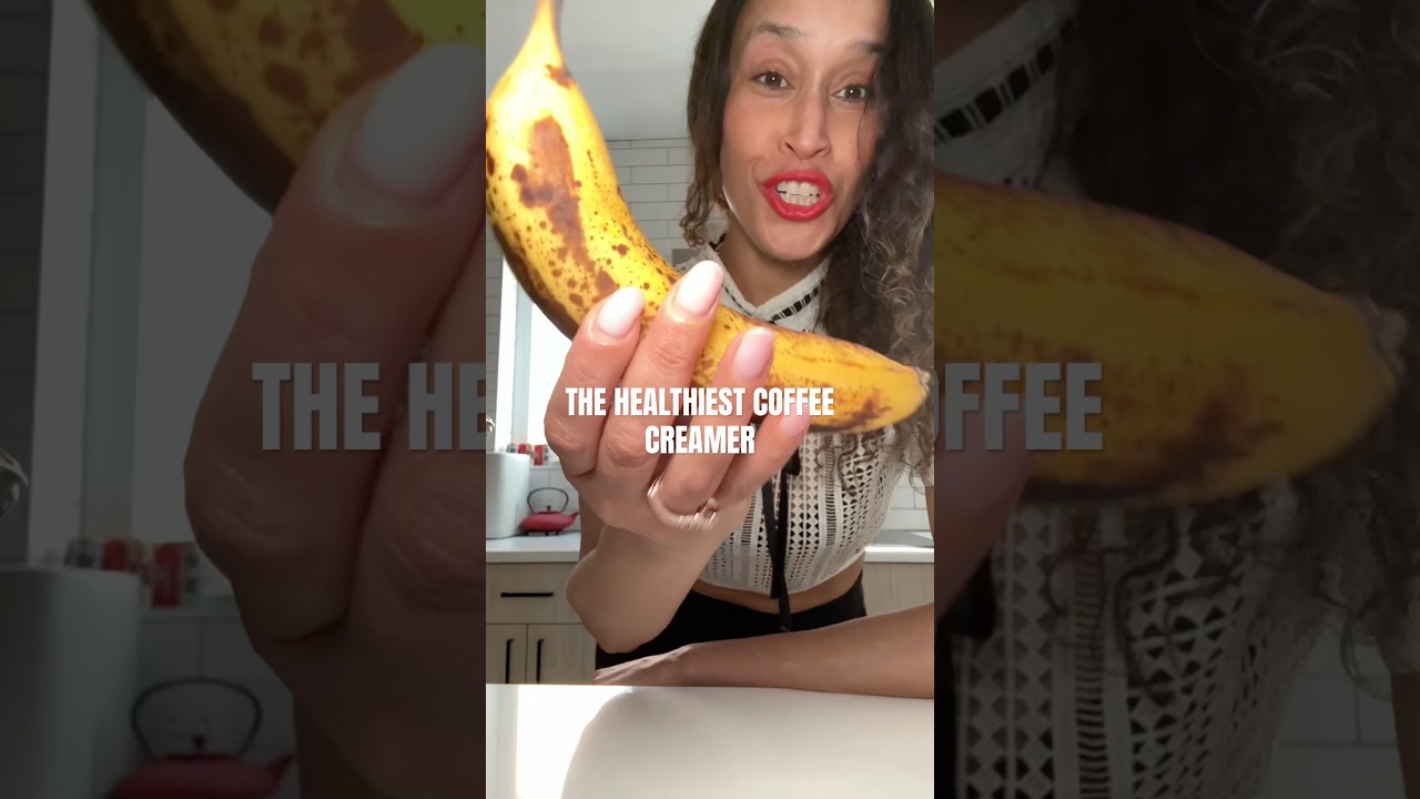 Banana Mocha Creamer! Skin by nevellskin.com coffee oil. Link in bio! #plantbasedrecipes #healthy