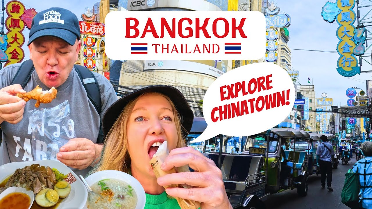 Street Food & Shopping 😋🛍️ Exploring BANGKOK's CHINATOWN ❤️🇹🇭