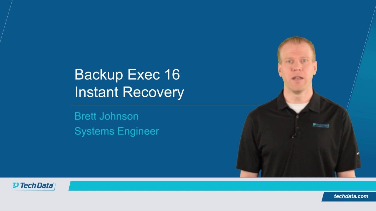 Backup Exec 16 Demo - Instant Recovery for Hyper-V Virtual Machines