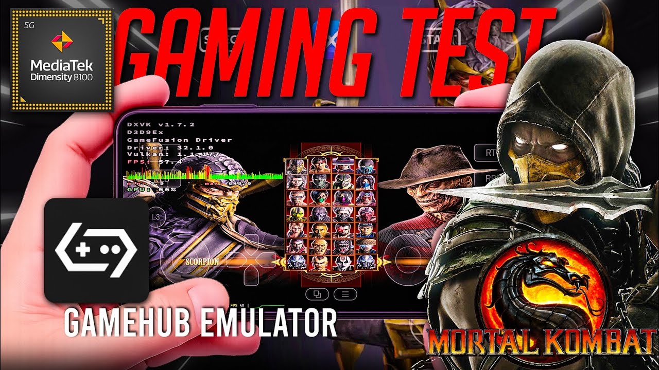 Mortal Kombat 9| DXVK Support on Mali GPU | GameHub Emulator 4.1.5 | Dimensity 8100 Max