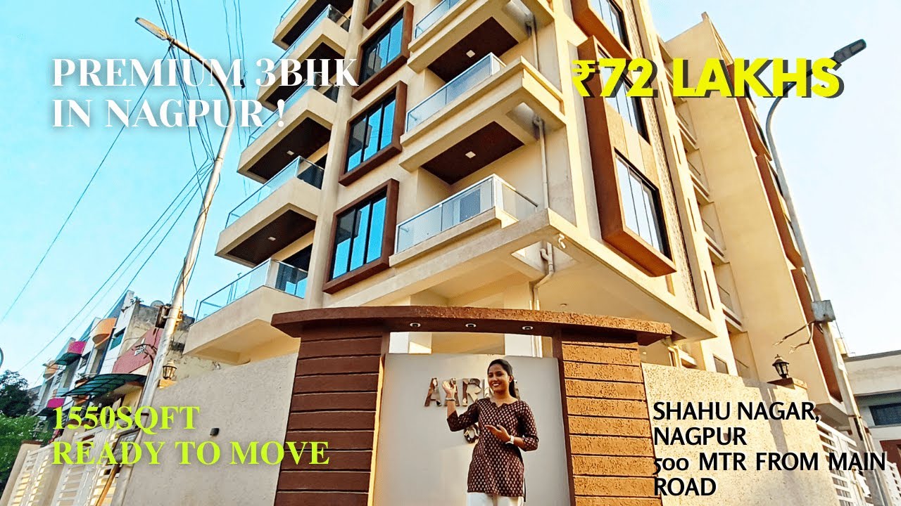 NAGPUR'S PREMIUM 3BHK FLAT | SHAHU NAGAR PROPERTY TOUR | ONLY 72 LAKHS