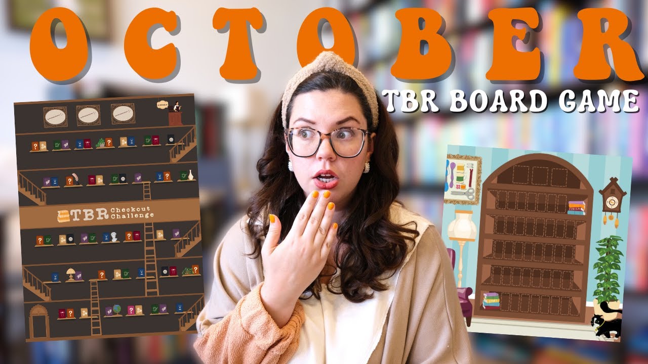 Играю в настольную игру TBR для моего TBR в октябре - с измененными правилами для Shrink the Shelf!