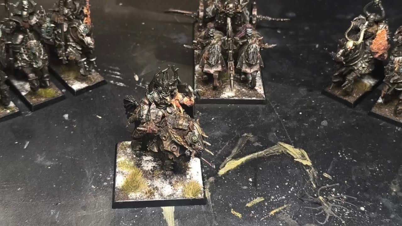 PAINTING Cavalry Warriors of Chaos! +Old ass Chariot! 
