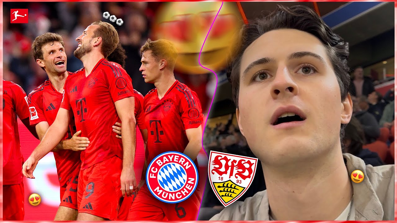 FC Bayern vs. Stuttgart Stadionvlog 🔥 Kane schießt Schwaben ab ⚽️⚽️⚽️