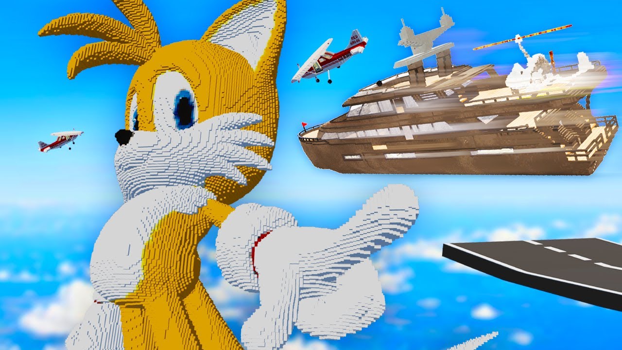 We Destroyed Tails with Flying Yachts (Teardown Mods)