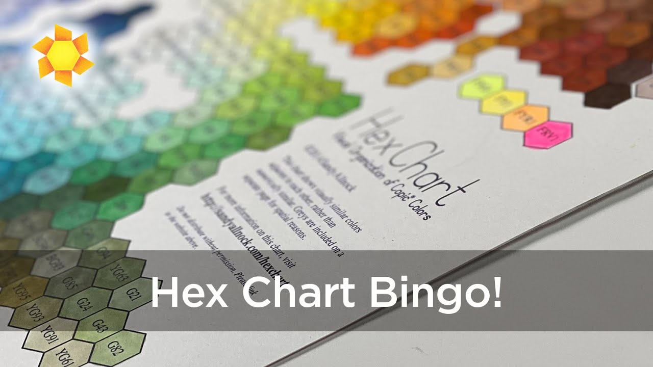 Copic Hex Chart BINGO + how often to recolor a chart