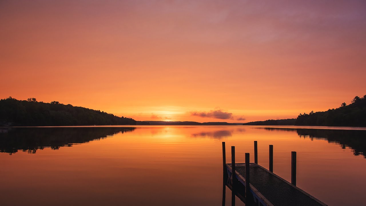 Summer Night Ambience | Minnesota Lake Sounds | Crickets Cicada Loon Michigan White Noise | 12 Hours