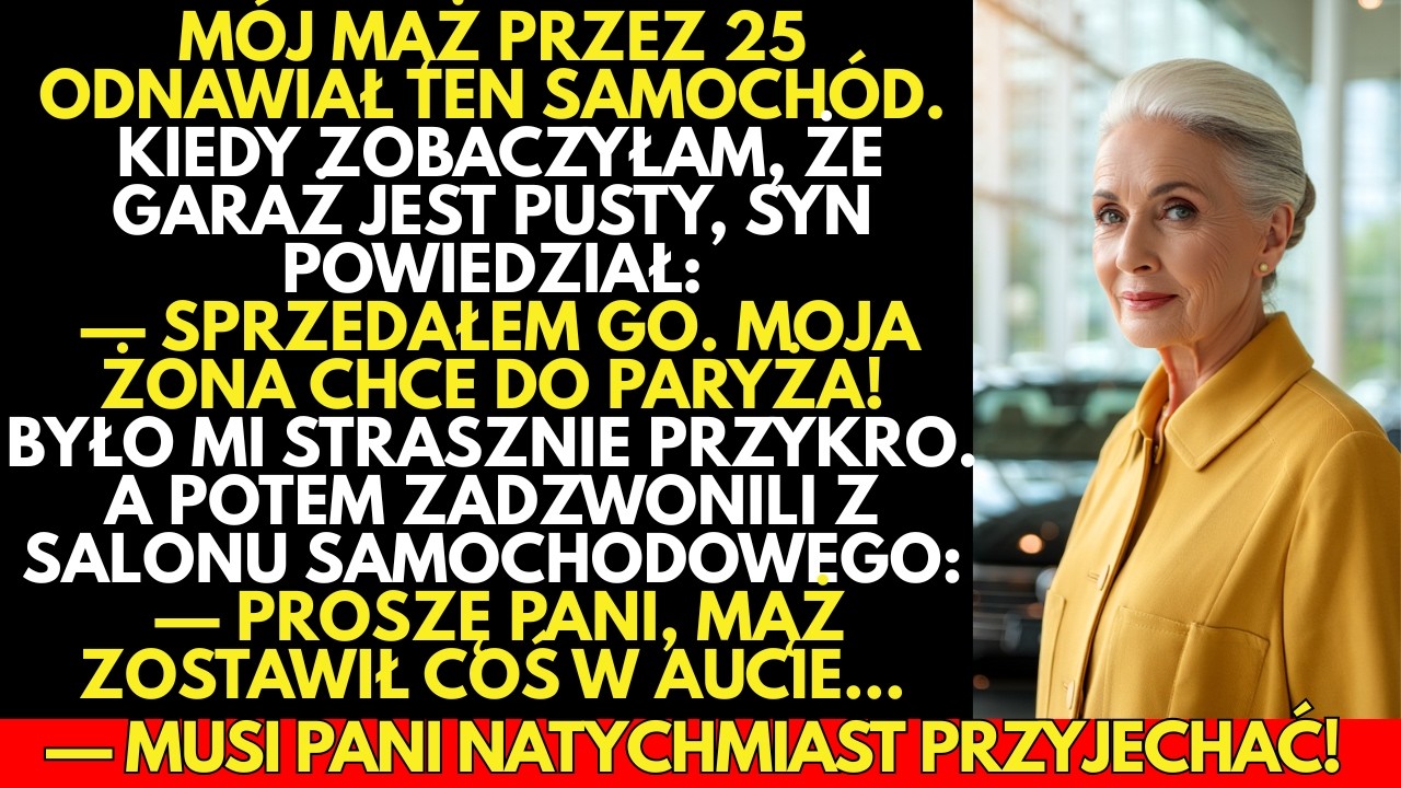 Syn SPRZEDAŁ samoch&oacute;d zmarłego ojca, żeby POJECHAĆ z żoną do Paryża. Ale potem zadzwonili z salonu&hellip;