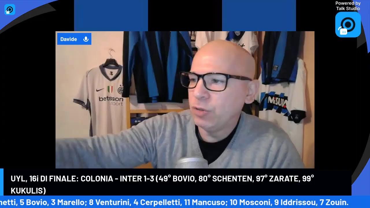 LIVE REACTION COLONIA - INTER, 16i DI FINALE UYL [NO STREAMING]