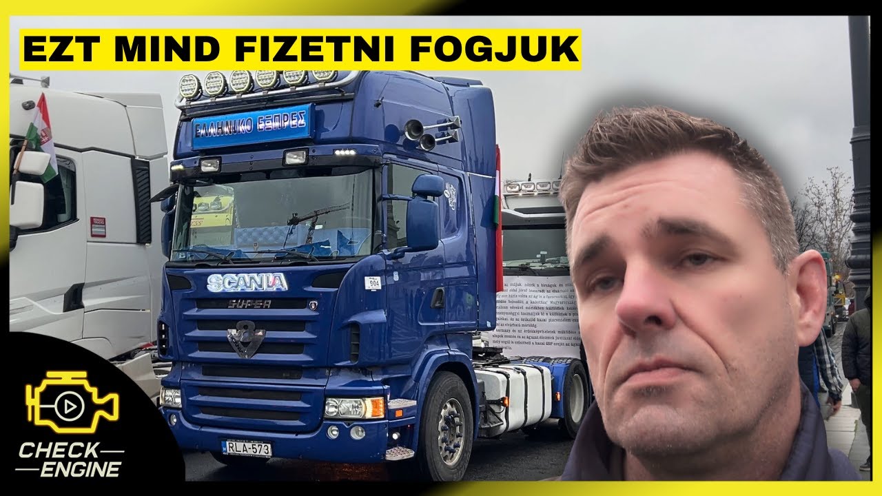 Ha a fuvarozók megállnak, az egész ország megáll - Ilyen volt a kamionos tüntetés - CE Közszolgálat