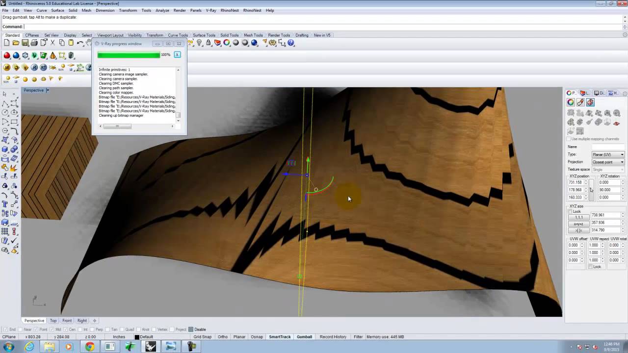 Lecture 207 - Texture Mapping in V-Ray for Rhino (Fall 2015)