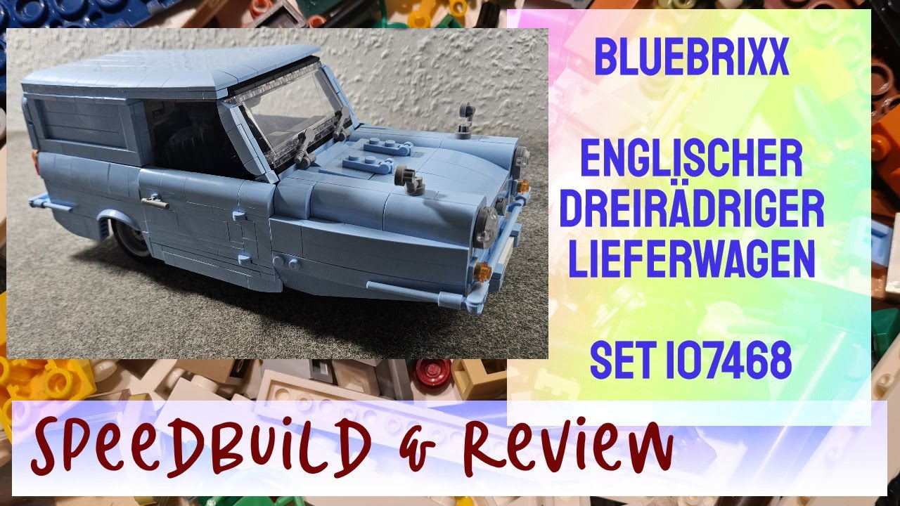 Traum oder Trauma? Der englische dreirädrige Lieferwagen von Bluebrixx (Set 107468) - Reliant Regal