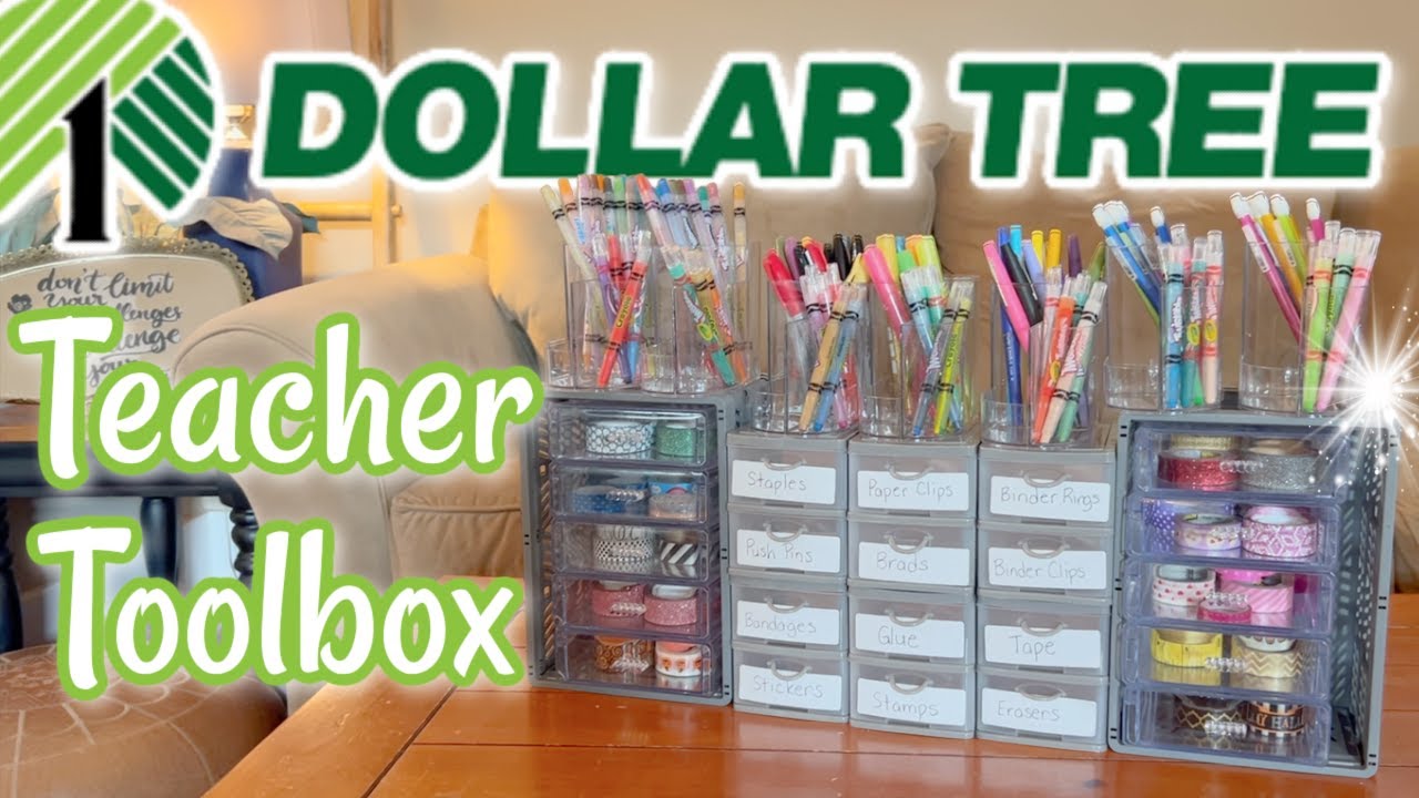 *EASY* Teacher Toolbox!!! | Completely Customizable | Dollar Tree DIYs!