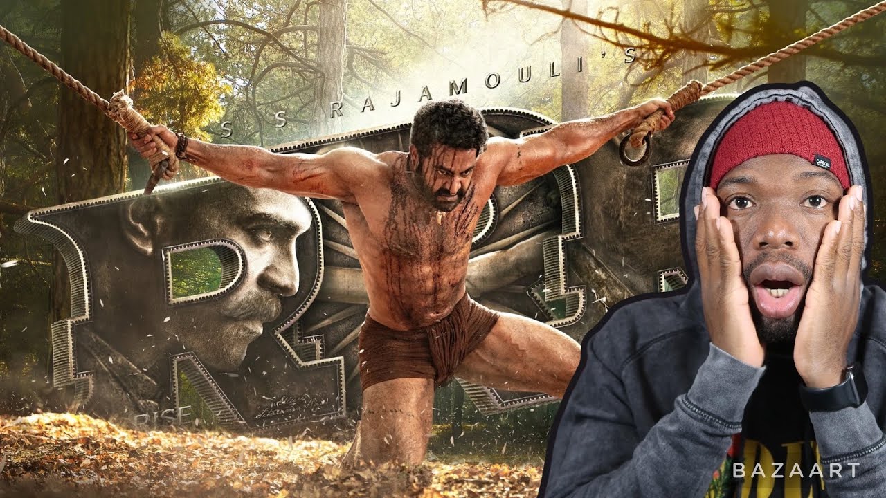 RRR - Bheem Intro - NTR INTRO | NTR TIGER FIGHT , Ram Charan, Ajay Devgn, Alia, Rajamouli(REACTION)