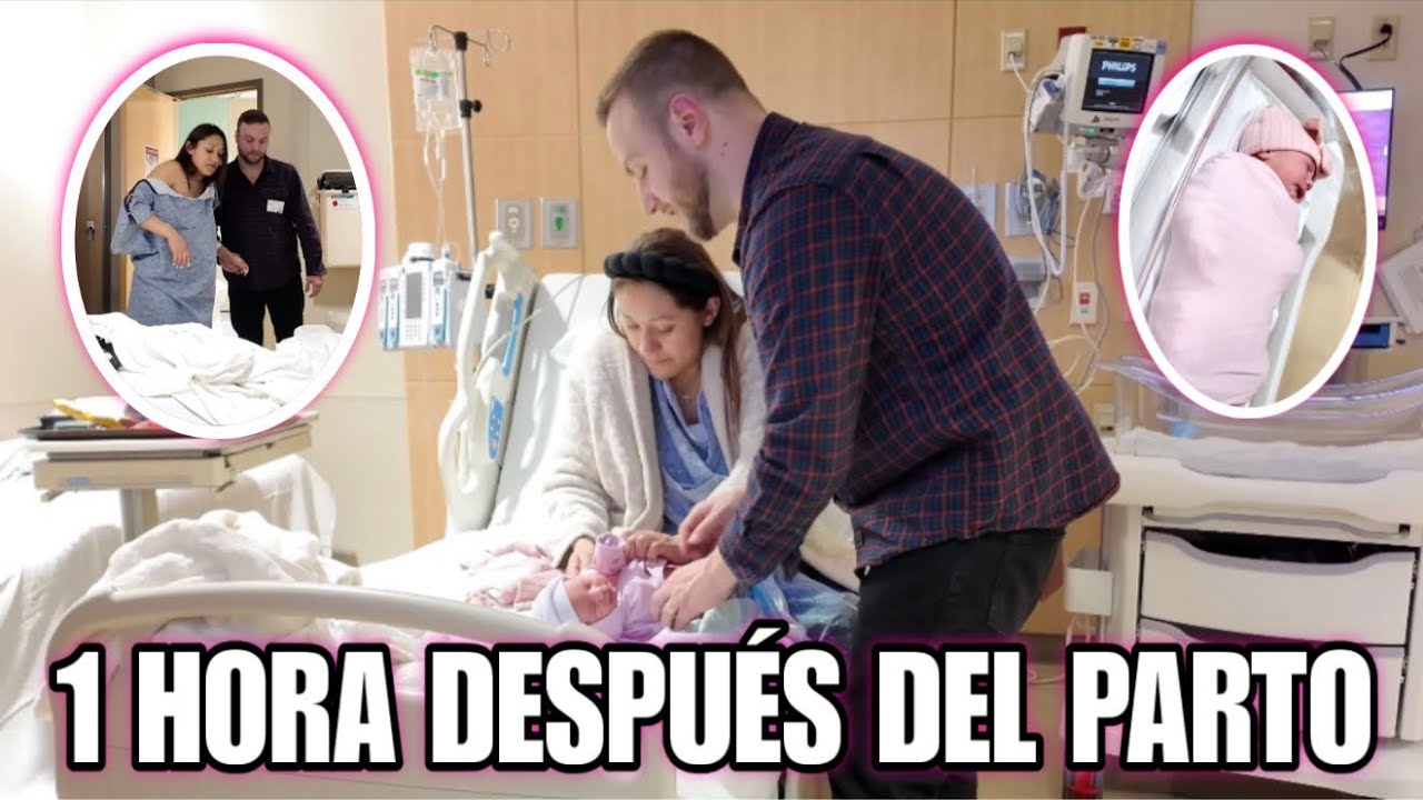 1 HORA DESPUÉS DE DAR A LUZ 🤰🏻 | Así fueron nuestras primeras horas con la bebé 👶🏻