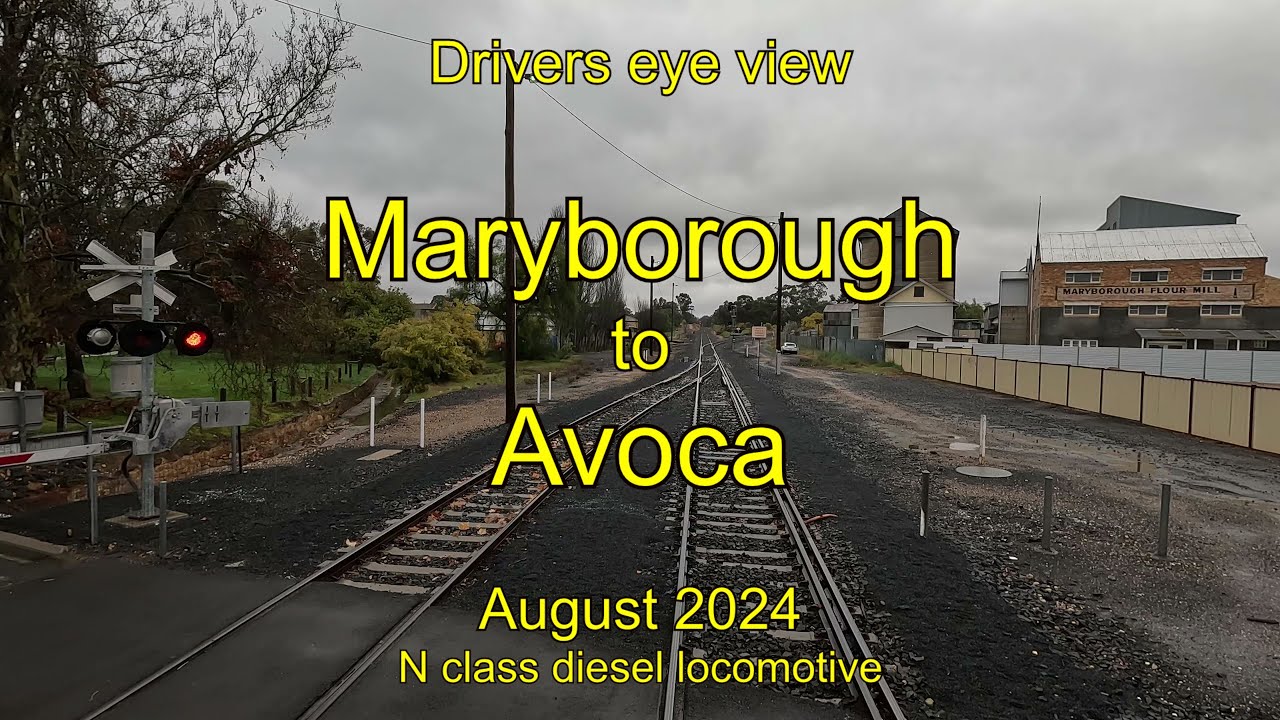 Drivers eye view, Maryborough to Avoca, Aug 2024