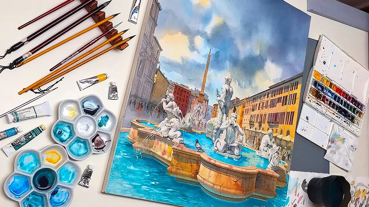 AWESOME WATERCOLOR PAINTING COMPILATION