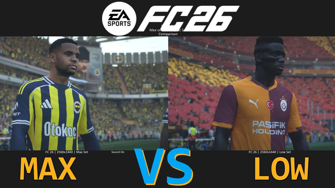 EA FC 26 | Max Set vs Low Set | Graphic Comparison | PC