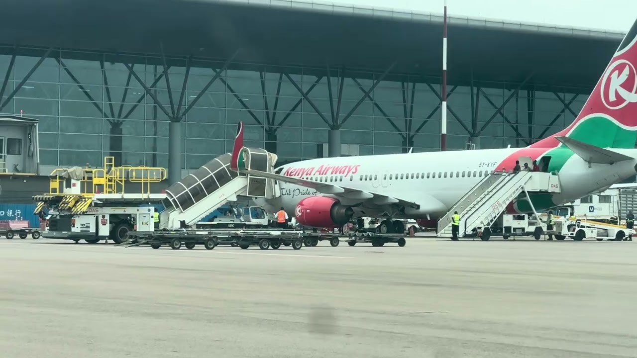 Another busy day at Entebbe International Airport, Uganda.