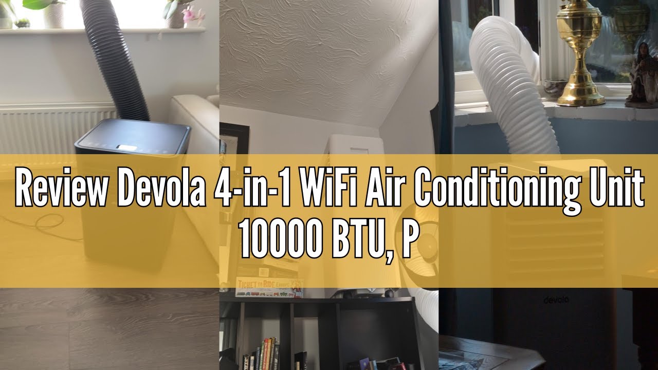 Review Devola 4-in-1 WiFi Air Conditioning Unit 10000 BTU, Portable Air Conditioner & Dehumidifier,