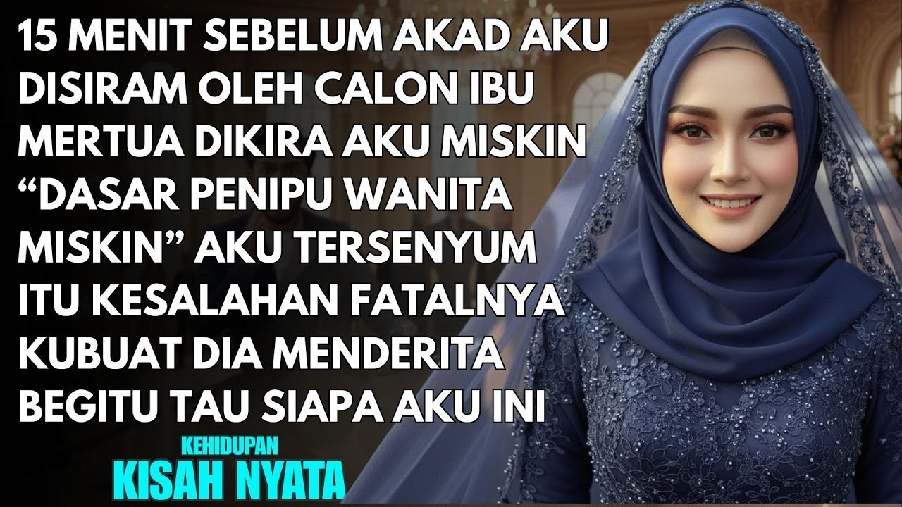 15 MENIT SEBELUM AKAD IBU MERTUA MENYIRAMKU DENGAN AIR - KULAKUKAN INI SAMPAI BUAT DIA SYOK MENYESAL