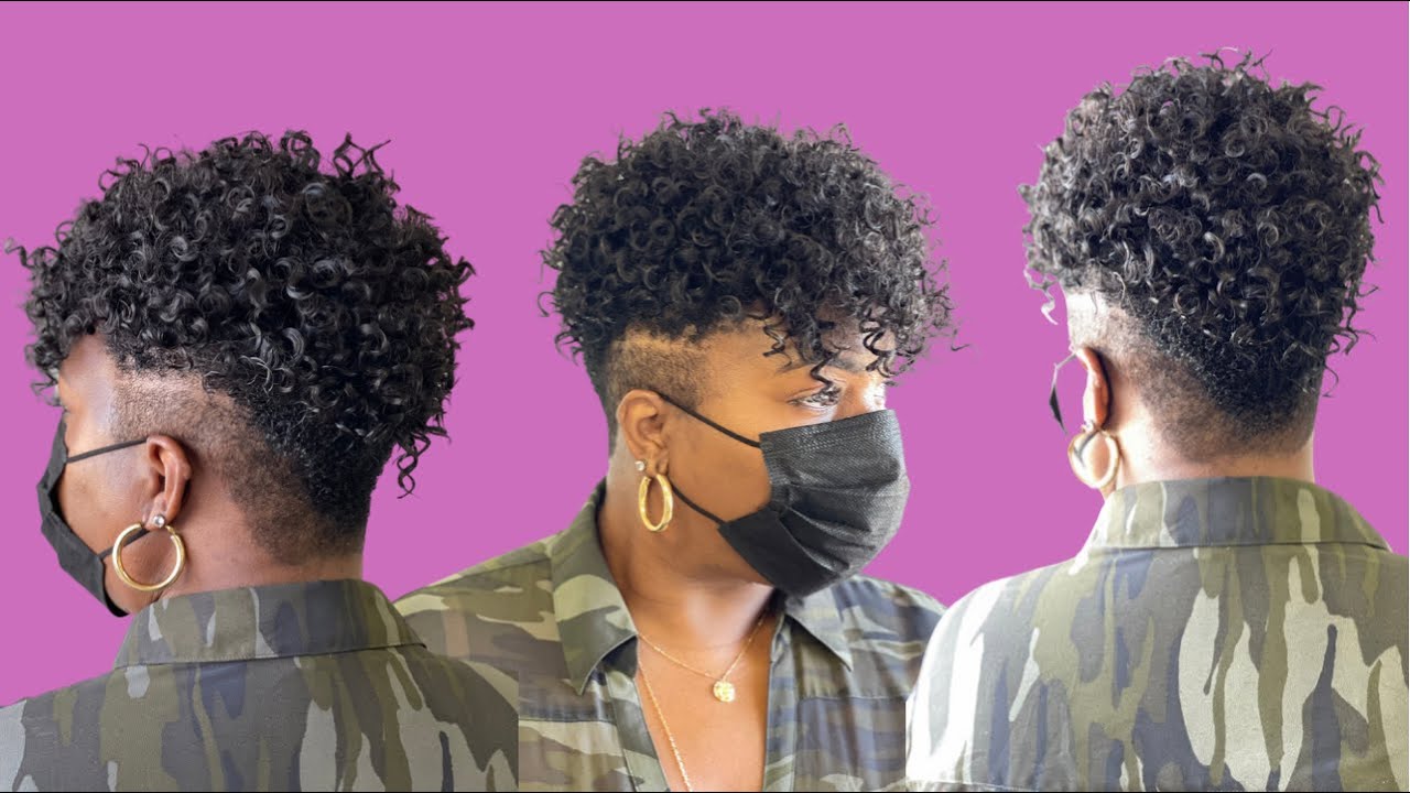 Curly faux hawk | Protective style