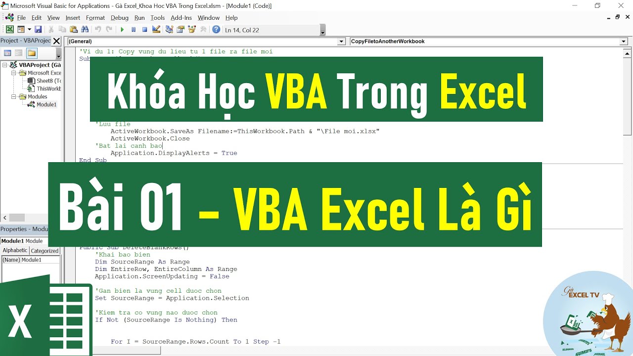 VBA Trong Excel Cơ Bản Đến Nâng Cao | Bài 01 VBA Trong Excel Là Gì