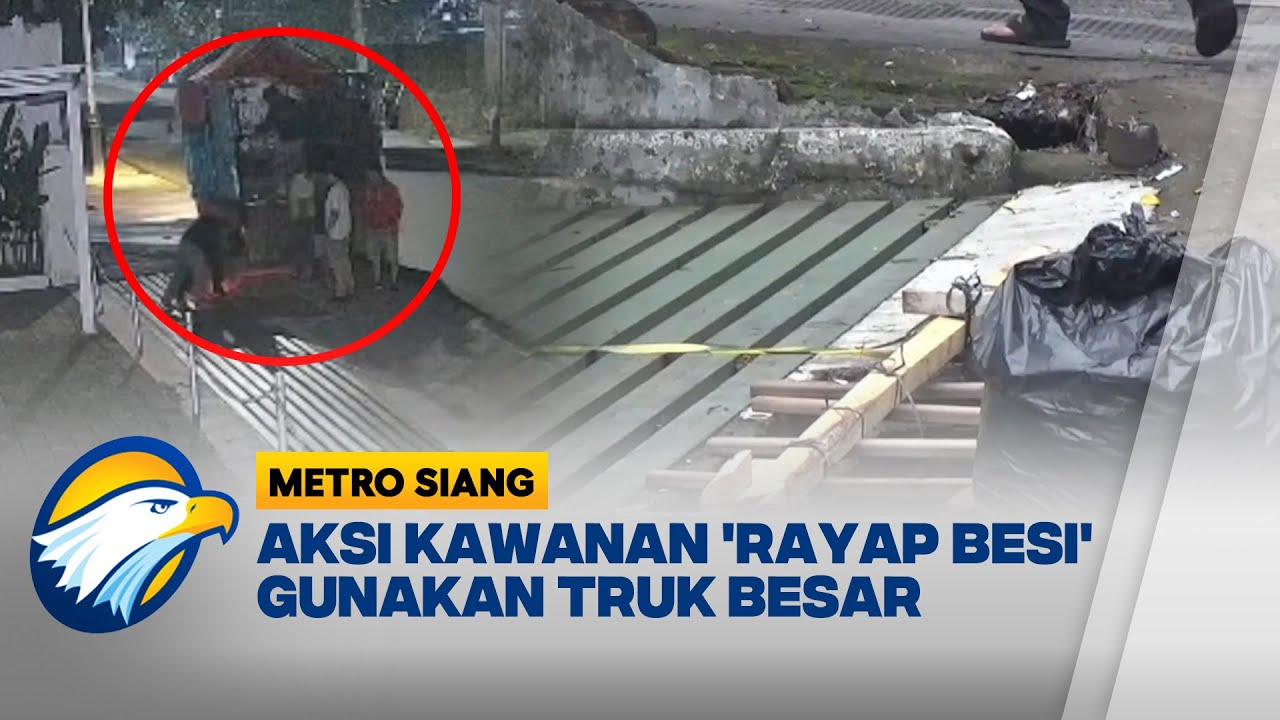 Terekam CCTV! Aksi Kawanan Pencuri Besi di Setia Budi Bandung - [Metro Siang]