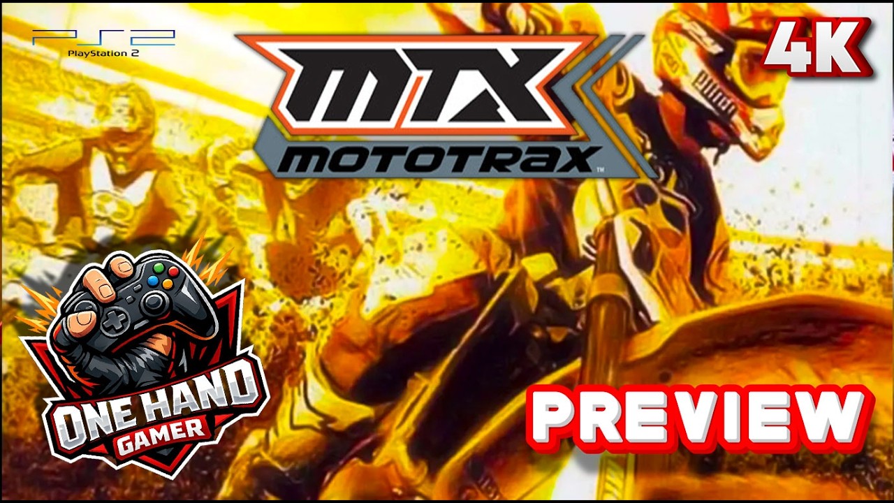 MTX Mototrax PS2 Геймплей 4K Первые 10 минут, игра одной рукой