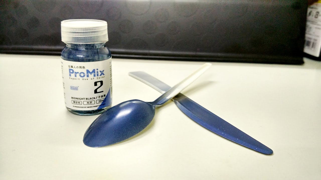 Painting : Modo Promix 2 Midnight Black (Improved Airbrush Test)