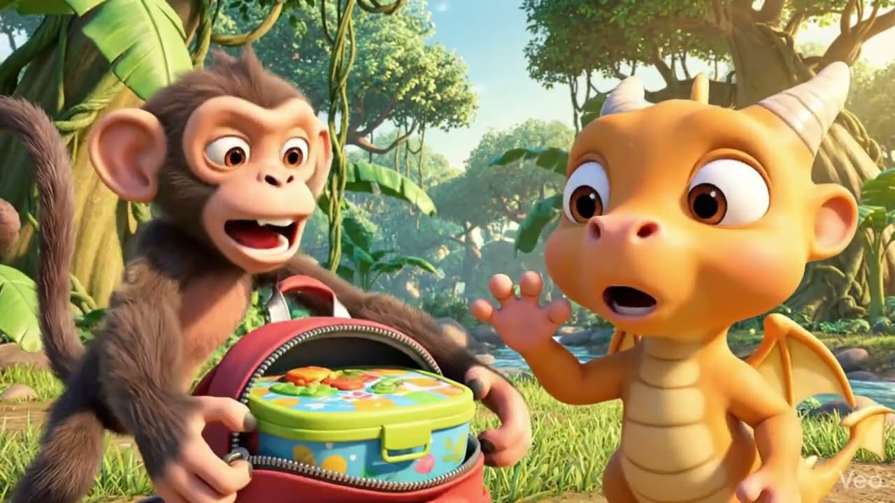 Monkey Steals Food! Will Kai & Zippy Get It Back? | Kids Adventure Story