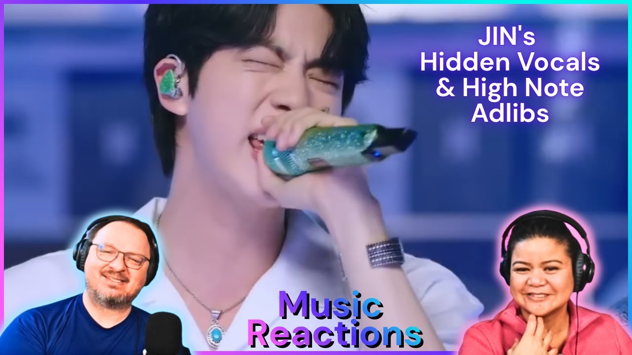 Джин (BTS) (скрытый вокал Джина и импровизации на высокие ноты) Реакция пары!