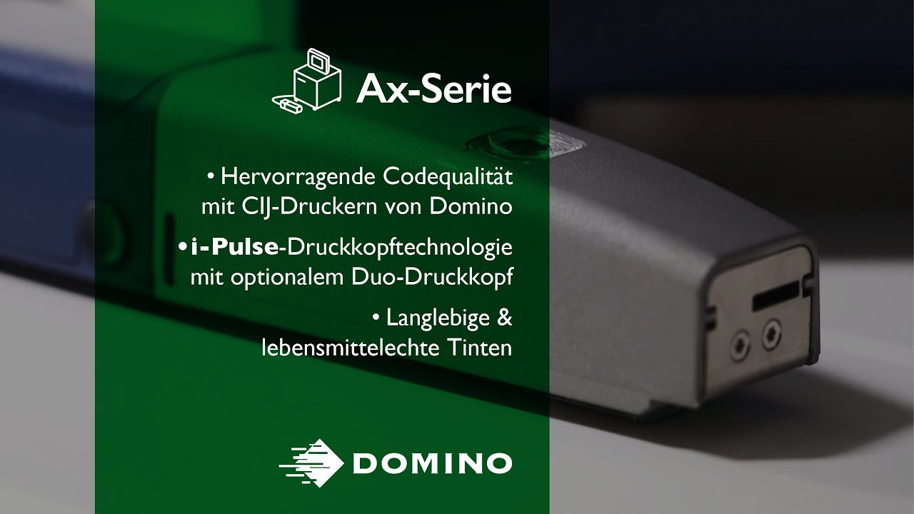 Continuous-Inkjet-Drucker der Ax-Serie: Zuverlässig & vielseitig einsetzbar | Domino Deutschland