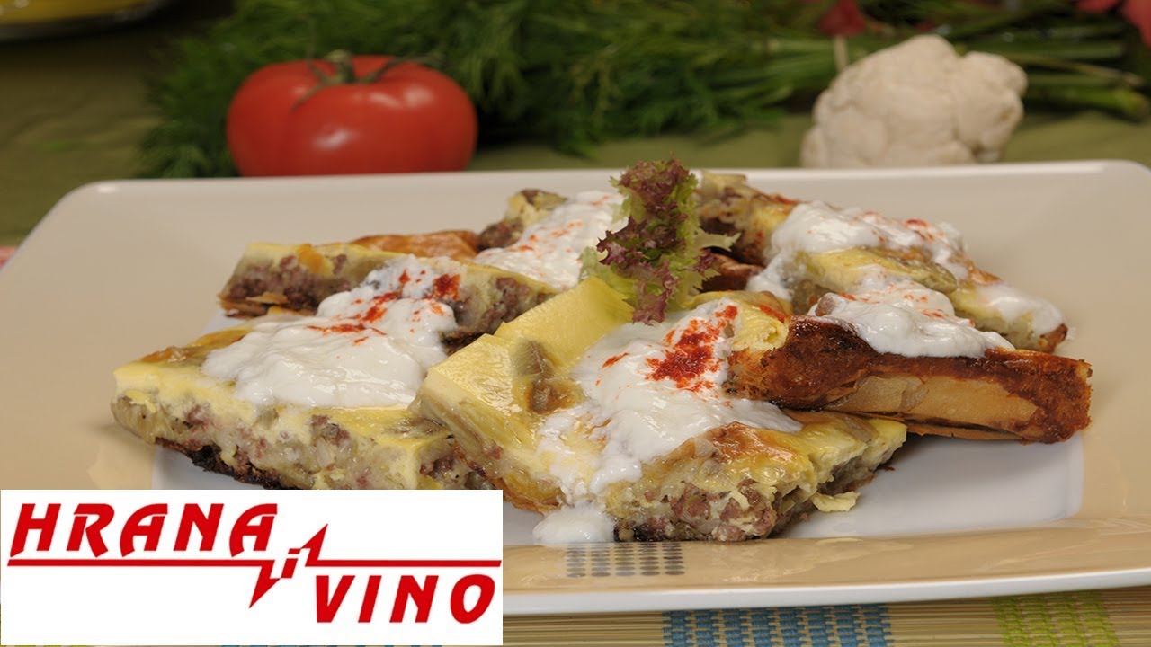 Pita od plavih patlidžana sa mesom | Hrana i Vino SR
