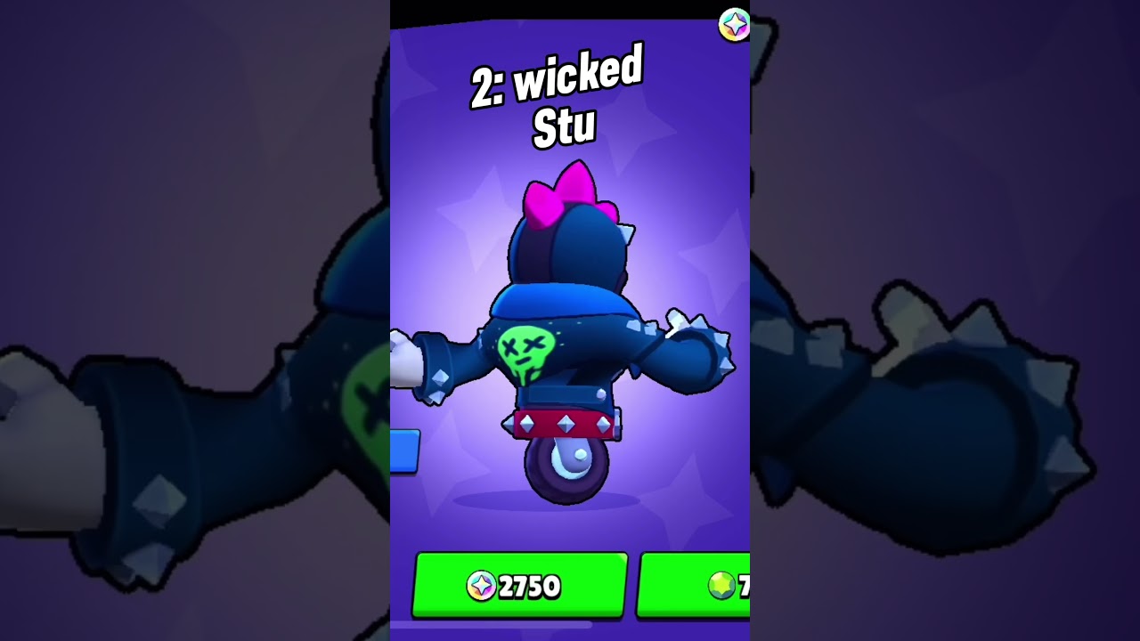 Top 5 best Stu skins in Brawl Stars 🔥🔥🔥 #shorts #viralvideo #brawlstars