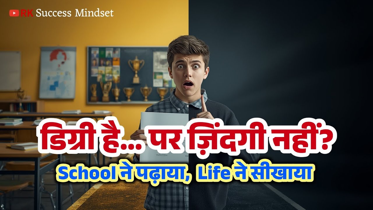 Degree vs Zindagi | School Ne Padhaya, Life Ne Sikhaya | RK Success Mindset #success