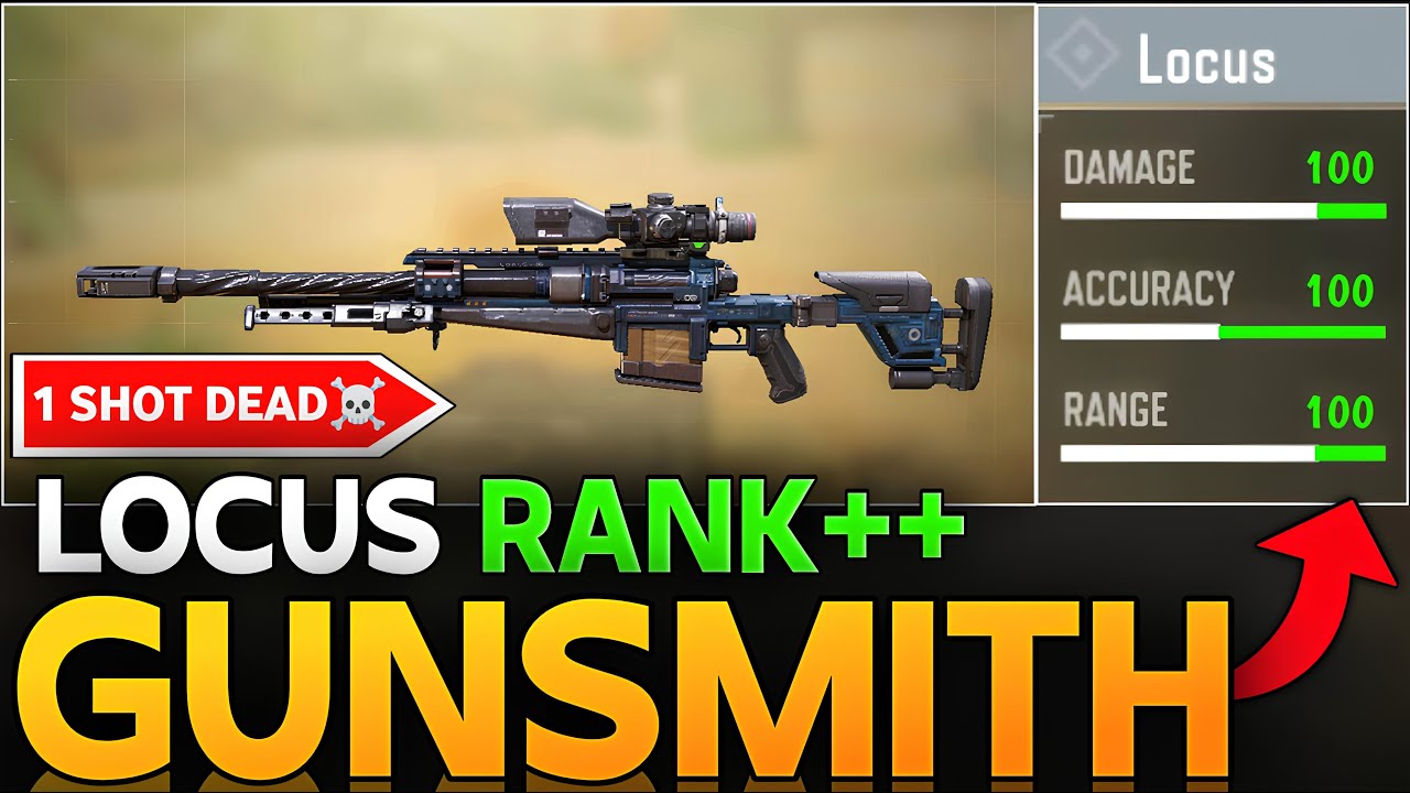 Удивите своих врагов этим оружием Locus Gunsmith, убивающим с одного выстрела, в Call of Duty Mob...