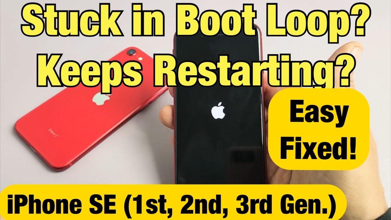 iPhone SE 1/2/3: застрял в цикле загрузки? Постоянно перезагружается? Посмотрите это первым! ИСПР...