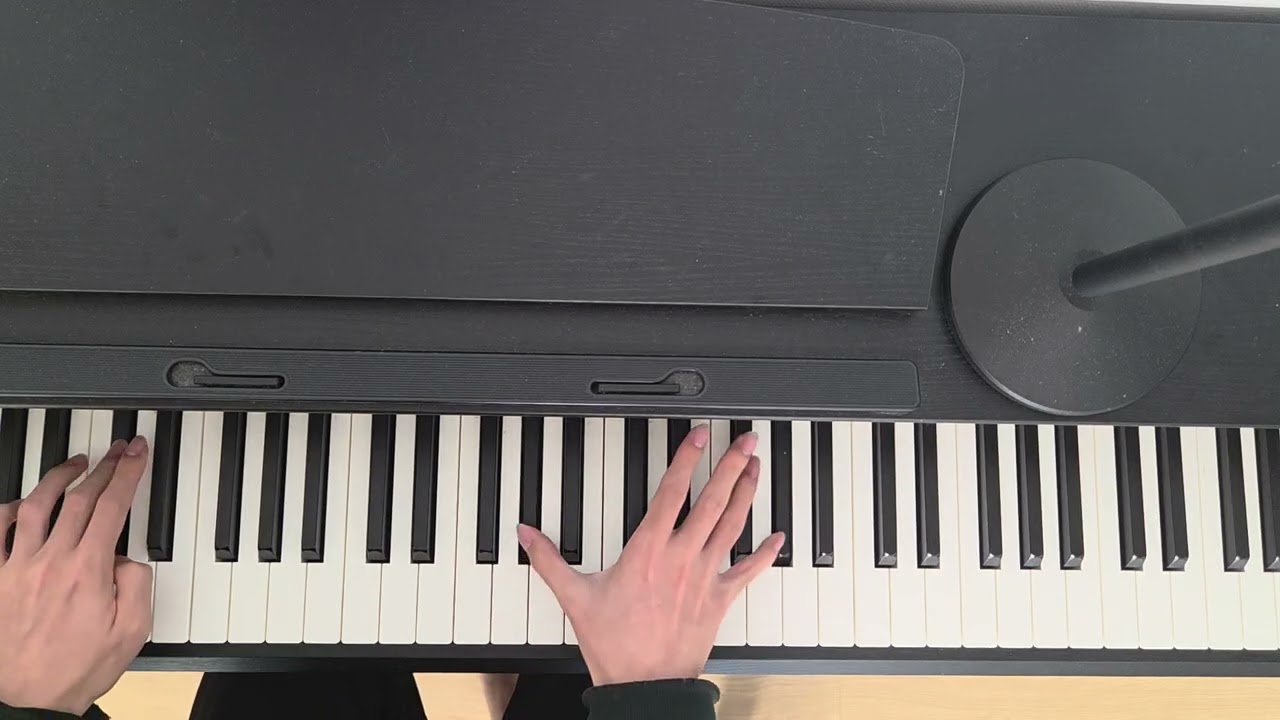 Morning working yamaha piano 