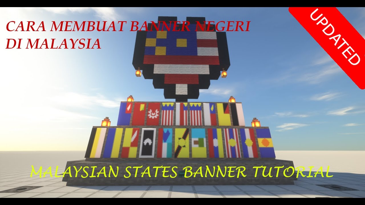 Malaysian States Flag ~ Minecraft Banner Tutorial (UPDATED)