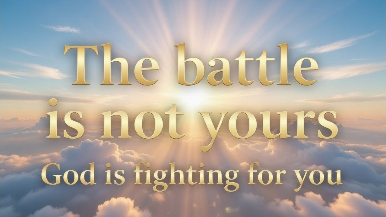 THE BATTLE IS NOT YOURS, GOD IS FIGHTING FOR YOU