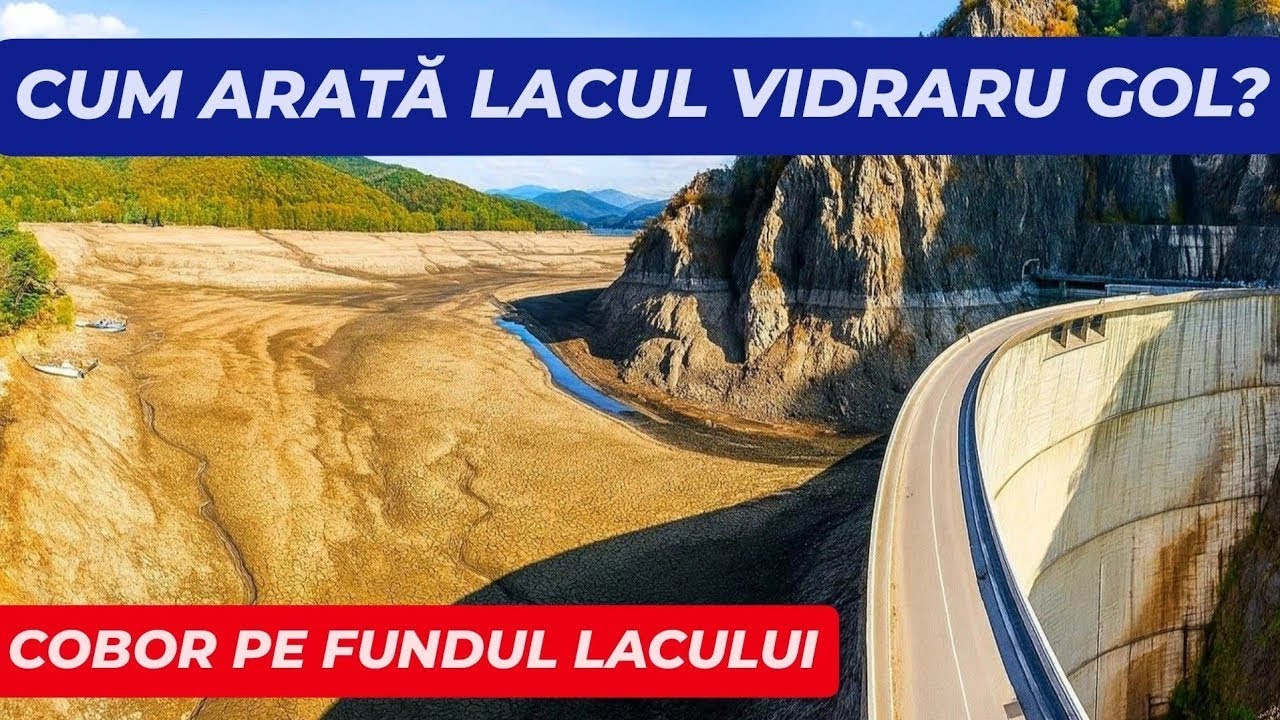 🔴 LIVE - Cum ARATĂ LACUL VIDRARU GOL? Cobor pe FUNDUL LACULUI să găsesc RUINE, PEȘTI, AUR, EPAVE?