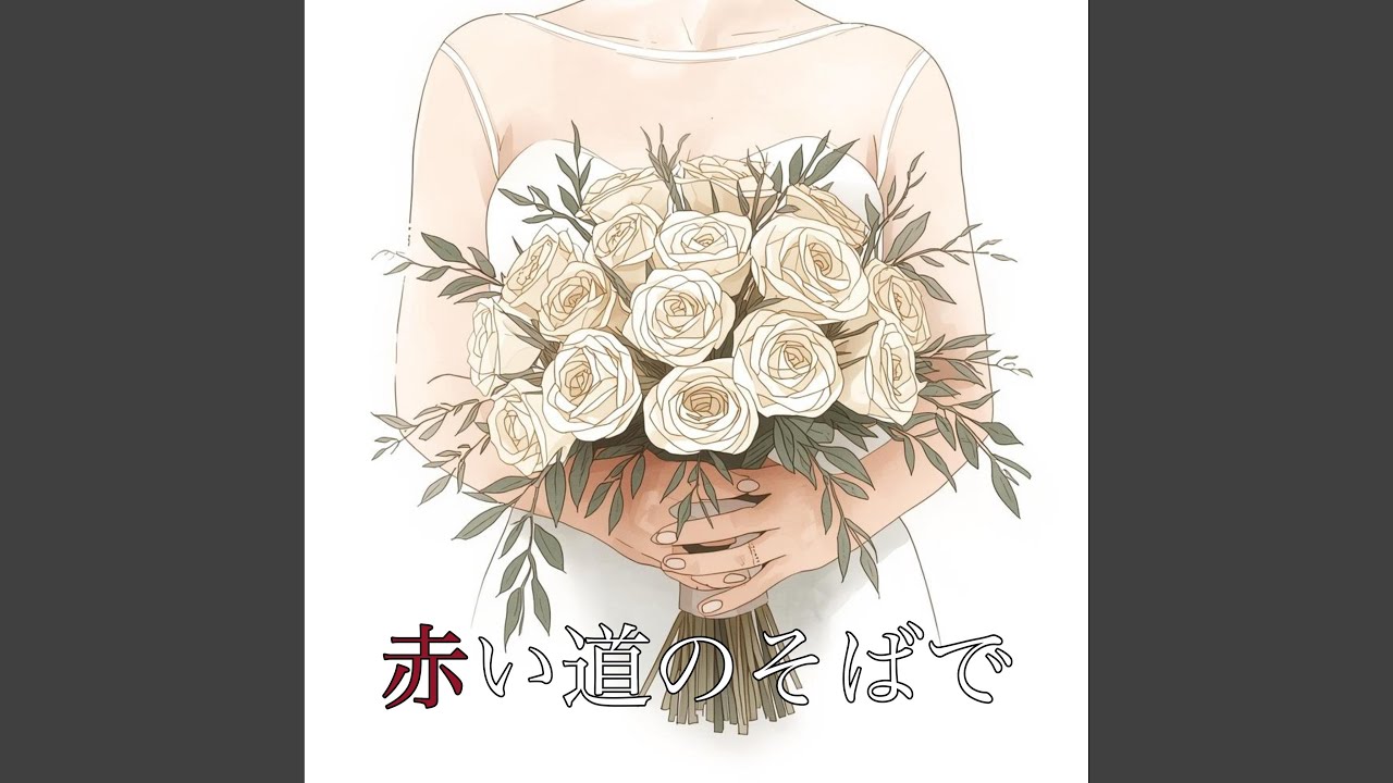 赤い道のそばで