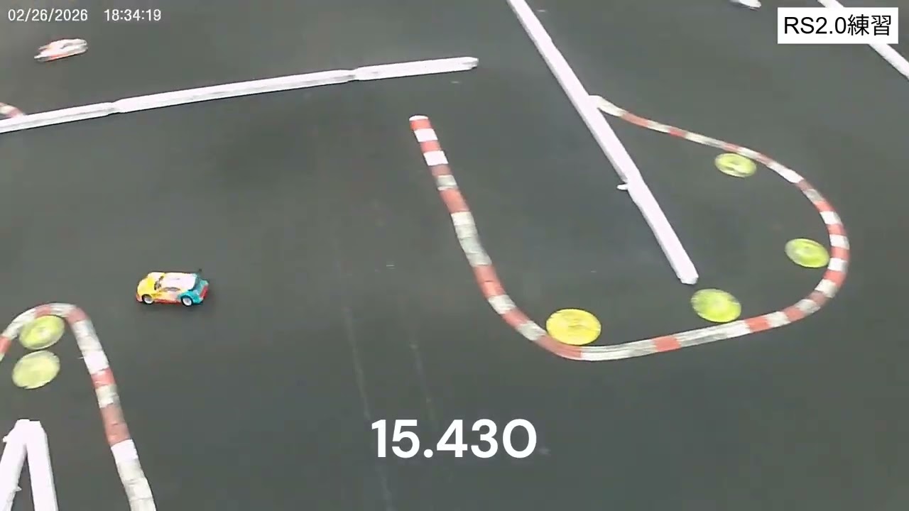RS2.0　NEWコース つくパー  ヨコモRSスケールブラシレス クラス　練習