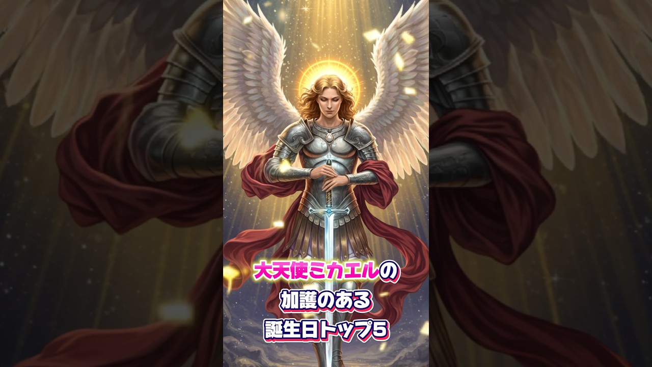 『誕生日占い』大天使ミカエルの加護のある誕生日トップ5 #占い#誕生日占い