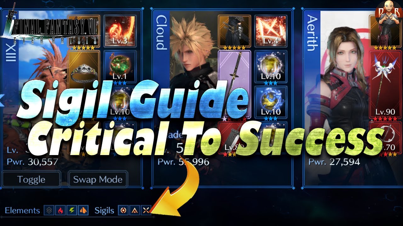 [FF7: Ever Crisis] - Everything you need to know about SIGILS! How to properly use & EQUIP them!