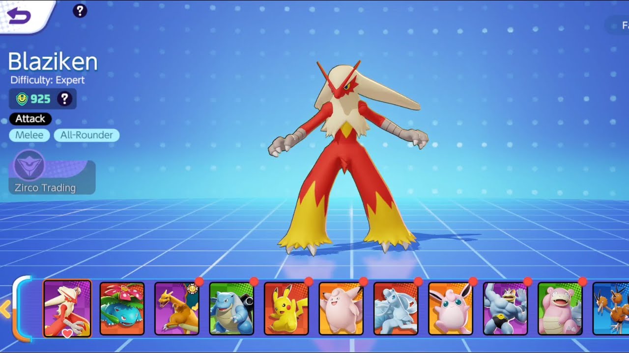 Pokemon UNITE: Blaziken (All-Rounder) Gameplay