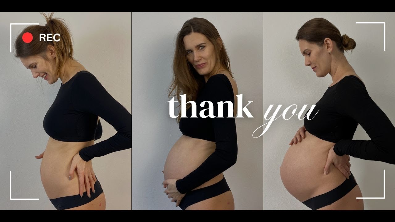 First Pregnancy. Baby bump transformation week by week